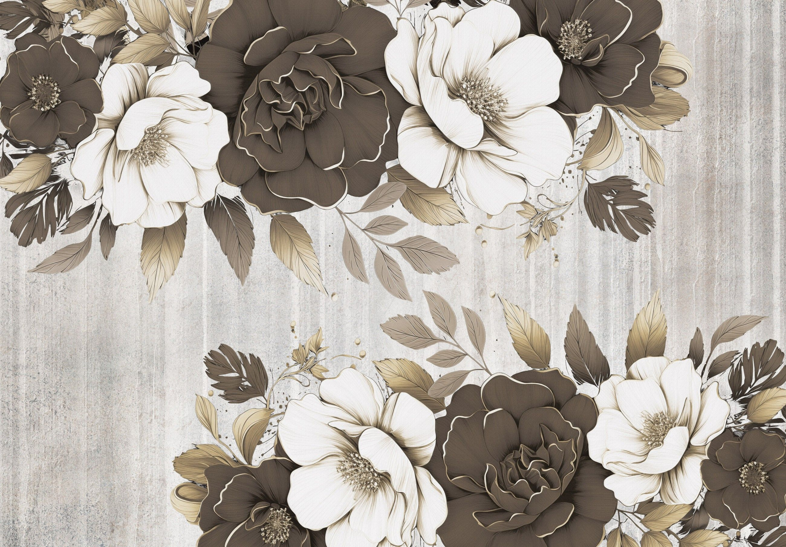 Флис Фототапет FLOWERS 